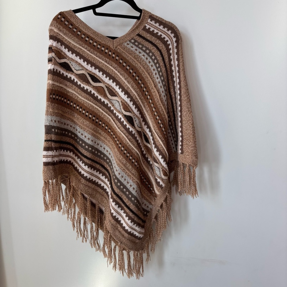 Importations Maria Blended Alpaca Poncho